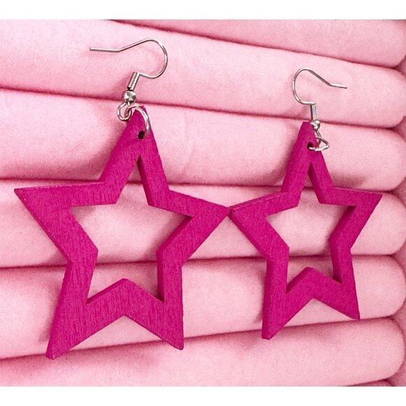 80's Vintage Retro Inspired Earrings by Jem - Picture 1 of 3